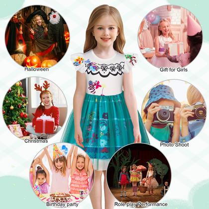 Imagem de Vestido de fantasia de princesa HenzWorld para meninas branco 4T 5T