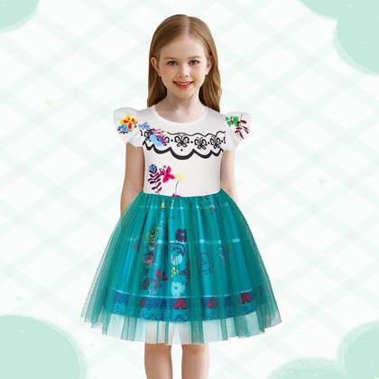 Imagem de Vestido de fantasia de princesa HenzWorld para meninas branco 4T 5T