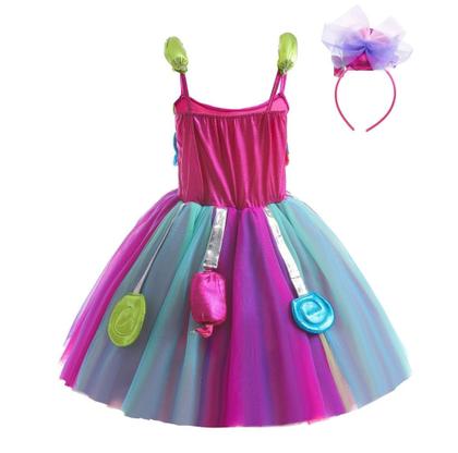 Imagem de Vestido de fantasia elegante Daisy Candy com faixa de cabeça tamanho 8-10