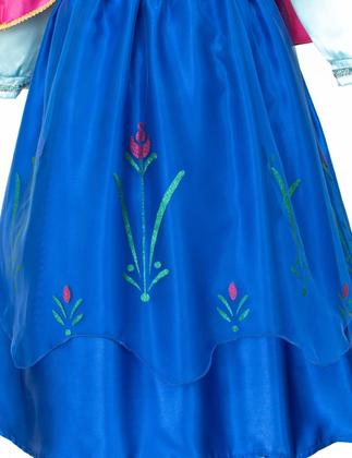 Imagem de Vestido de festa à fantasia de princesa para meninas com capa, peruca e coroa 5-6Y