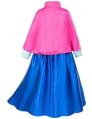 Imagem de Vestido de festa à fantasia de princesa para meninas com capa, peruca e coroa 5-6Y