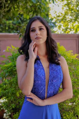 Imagem de Vestido de Festa Azul Royal