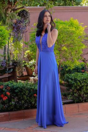 Imagem de Vestido de Festa Azul Royal
