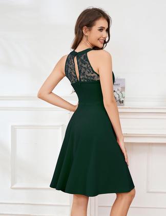 Imagem de Vestido de festa Bbonlinedress Green Halter Wedding Guest XS