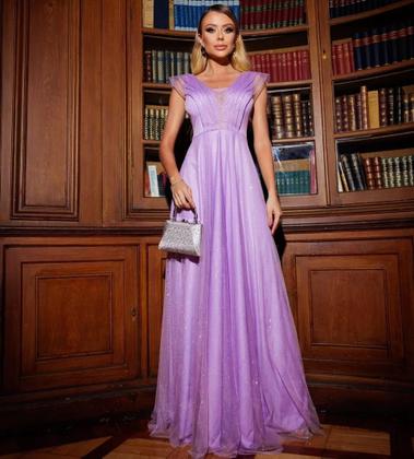 Imagem de Vestido De Festa Brilhante Casamento Madrinhas Mãe Noiva