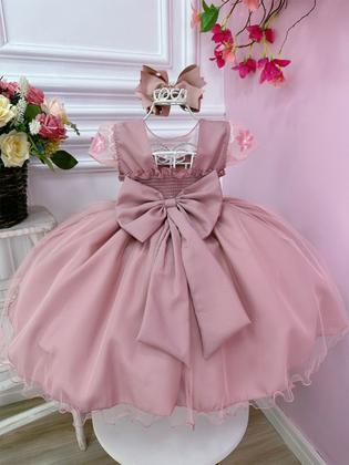 Imagem de Vestido de Festa Infantil Luxo Princesa Temático de Jardim Mundo Encantado com Borboletas Cores Diversas  