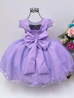 Imagem de Vestido de Festa Infantil Luxo Princesa Temático de Jardim Mundo Encantado com Borboletas Cores Diversas  