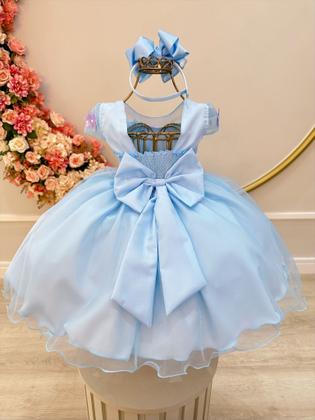 Imagem de Vestido de Festa Infantil Luxo Princesa Temático de Jardim Mundo Encantado com Borboletas Cores Diversas  