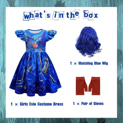 Imagem de Vestido de festa Letushy Girls Halloween 3-4T com acessórios