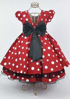 Imagem de Vestido de festa temático minnie vermelha