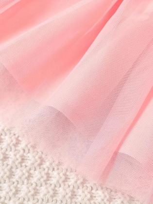 Imagem de Vestido de Malha para Bebê Menina (0-2 anos) - Design com Flores na Cintura