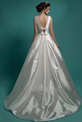 Imagem de Vestido De Noiva Boho Chic Simples E Bonito Princesa.