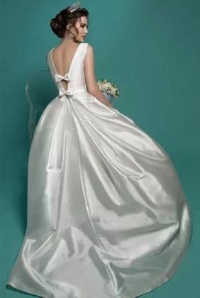 Imagem de Vestido De Noiva Boho Chic Simples E Bonito Princesa.