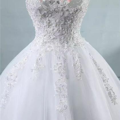 Imagem de Vestido de Noiva Casamento Princesa Pérolas Renda Luxo