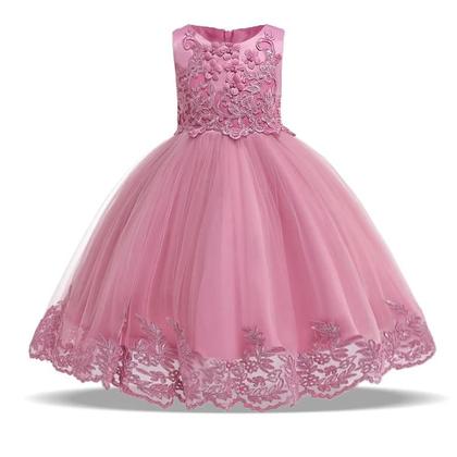 Imagem de Vestido De Princesa Com Laço De Renda Para Meninas, Verão, Primeira Comunhão, Festa, Gala, Roupas