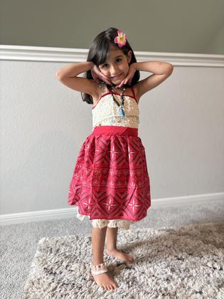 Imagem de Vestido de princesa Krrzi para meninas com acessórios, fantasia de festa