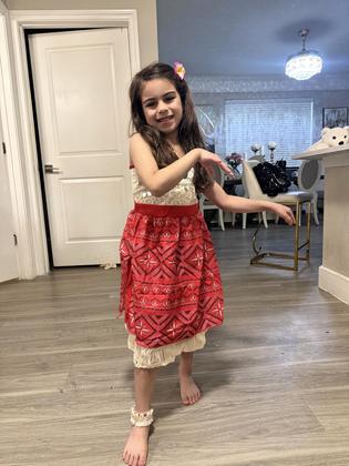 Imagem de Vestido de princesa Krrzi para meninas com acessórios, fantasia de festa