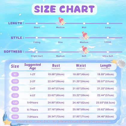 Imagem de Vestido de sereia HenzWorld Girls sem mangas com faixa de cabeça 4-5Y