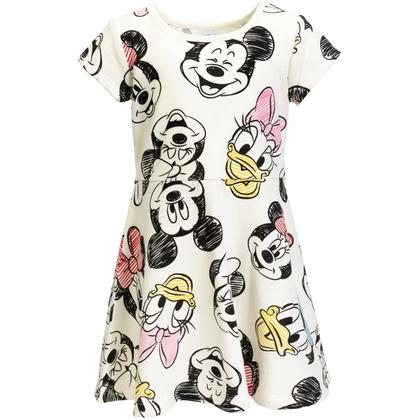 Imagem de Vestido de skatista Disney Mickey Mouse Minnie Mouse 4T para meninas