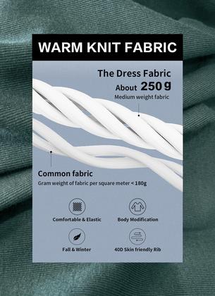 Imagem de Vestido de suéter Simier Fairy feminino, moda de outono, roxo, M