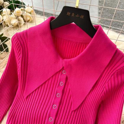 Imagem de Vestido De Suéter Tricotado Elegante De Manga Longa Para Mulheres Outono Inverno Com Envoltório De