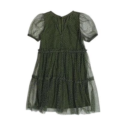 Imagem de Vestido de Tule Com Poá Flocado J5513