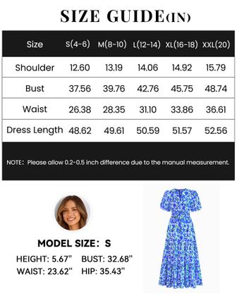 Imagem de Vestido de verão feminino casual com decote em V, floral, maxi e bolsos