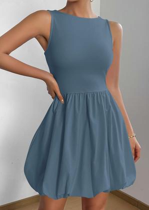 Imagem de Vestido de verão PRETTYGARDEN 2025 sem mangas com bolsos