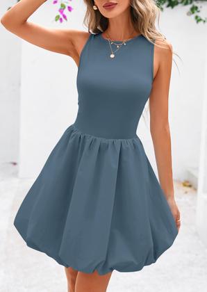 Imagem de Vestido de verão PRETTYGARDEN 2025 sem mangas com bolsos