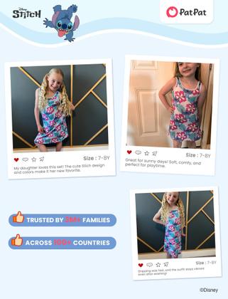 Imagem de Vestido Disney Lilo & Stitch para menina infantil roxo 9-10Y