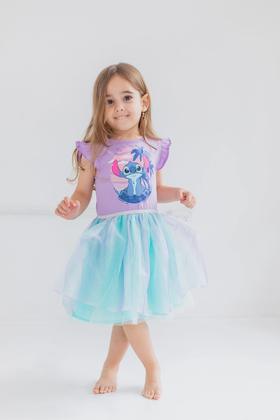 Imagem de Vestido Disney Lilo & Stitch roxo de manga curta para menina 10-12