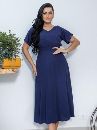 Imagem de Vestido Elegante Feminino Maxmid Evangelica Cristã Viscose