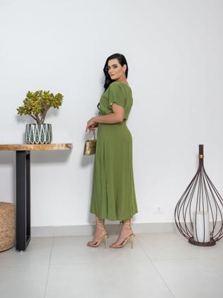 Imagem de Vestido Elegante Feminino Maxmid Evangelica Cristã Viscose