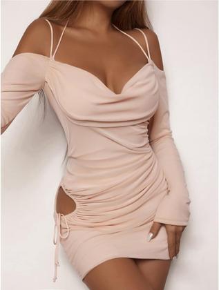 Imagem de Vestido elegante sem mangas com decote em V para mulheres plus size S-39XL