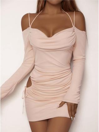 Imagem de Vestido elegante sem mangas com decote em V para mulheres plus size S-39XL