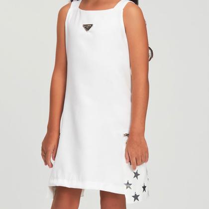 Imagem de Vestido em Alfaiataria com Aplicações de Estrelas - Bambollina