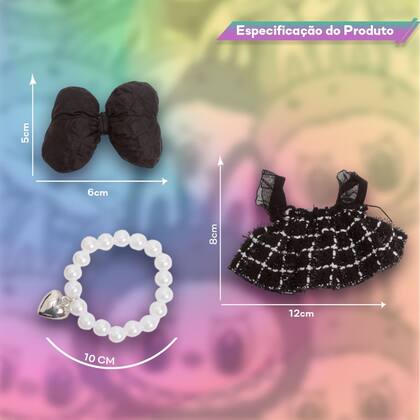 Imagem de Vestido Estiloso para Labubu Roupinha Exclusiva 6 Cores