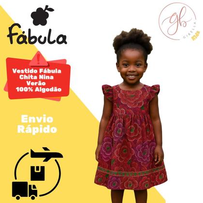 Imagem de Vestido Fábula Chita Nina Violeta Verão