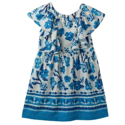 Imagem de Vestido Fábula Jardim De Flores Azul Verão