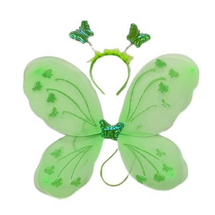 Imagem de Vestido Fantasia Infantil Tinkerbell Fada Fadinha Sininho + Tiara Varinha Asa