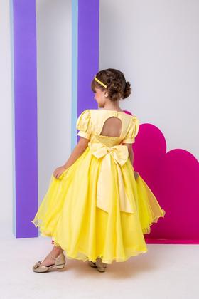 Imagem de Vestido Fantasia Longa A Bela e a Fera Bella Child Luxo Princesa
