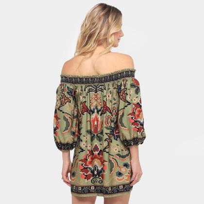 Imagem de Vestido Farm Curto Flor de Jardim