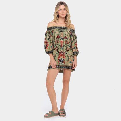 Imagem de Vestido Farm Curto Flor de Jardim