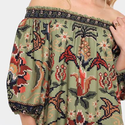 Imagem de Vestido Farm Curto Flor de Jardim