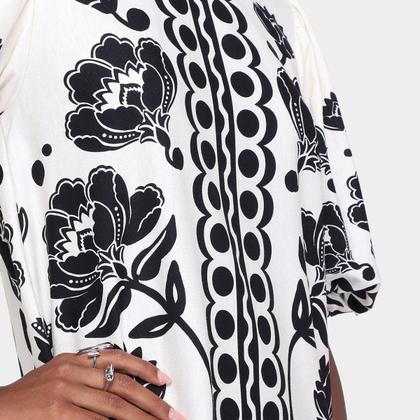 Imagem de Vestido Farm Tshirt Fofa Floral Arabasque Feminino