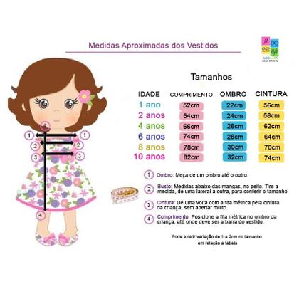 Imagem de Vestido Fazendinha Luxo Infantil Festa
