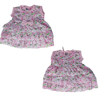 Imagem de Vestido Feminino Bebe Roupa Infantil Saias Em Camadas Estampados