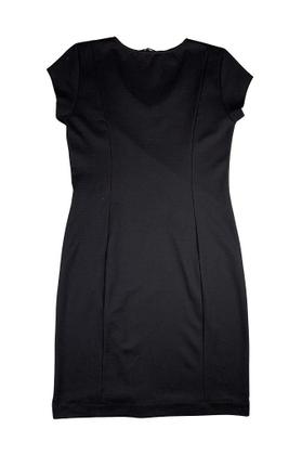 Imagem de Vestido Feminino Gola V Manga Curta Miravest - Elegante e Confortável