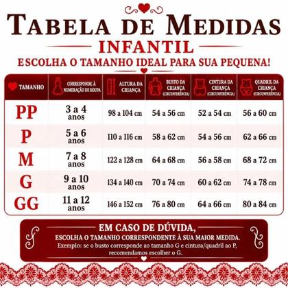 Imagem de Vestido Feminino Infantil de Festa Junina Candinha Com Bolsinha