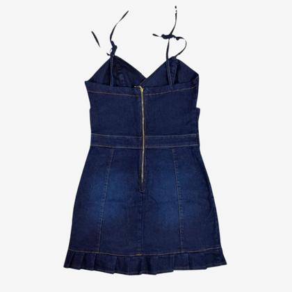 Imagem de Vestido Feminino Jeans Com Lycra Azul Marinho